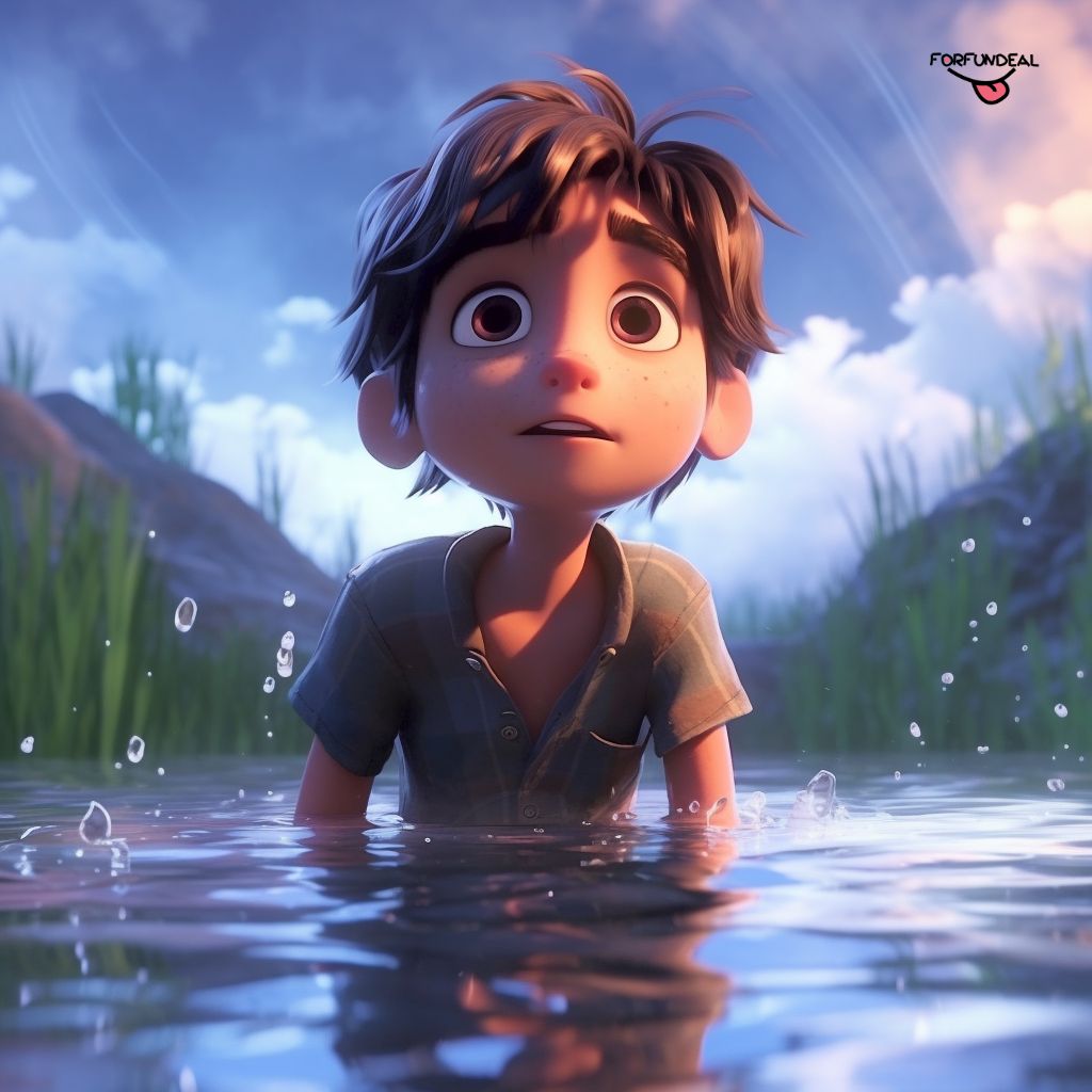 นิทานอีสปเด็กชายจอมซนในแม่น้ำ
